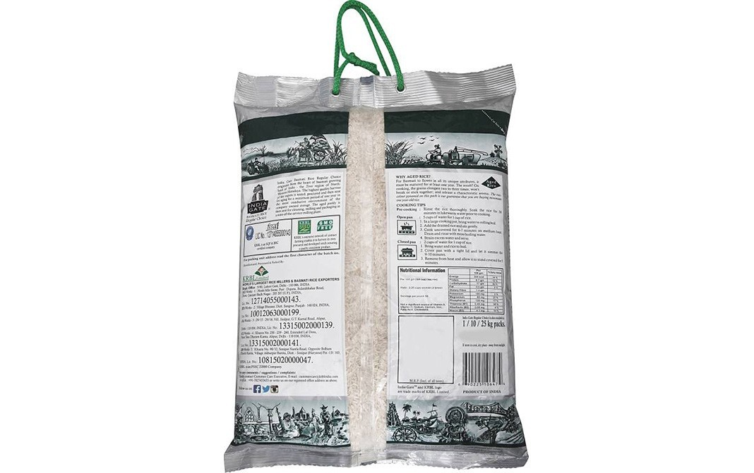 India Gate Basmati Rice Regular Choice   Pack  5 kilogram